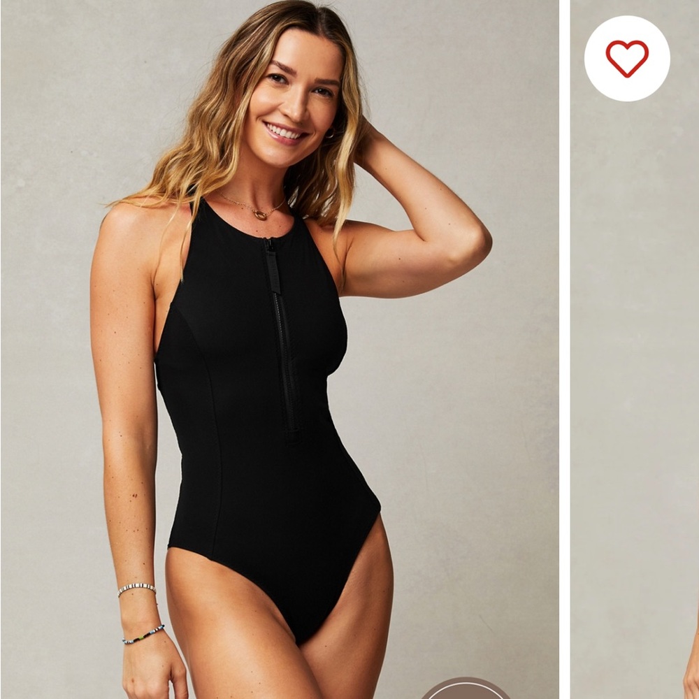 NWOT Fabletics High Tide Zip front swimsuit Medium